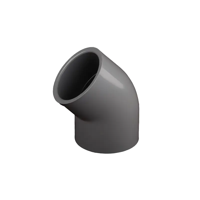 ROUND UPVC 45° SHORT RADIUS EELBOW
