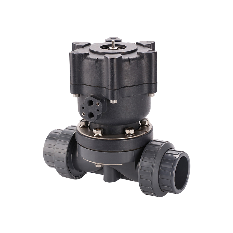 Pneumatic True Union Diaphragm Valve-Plastic Actuator