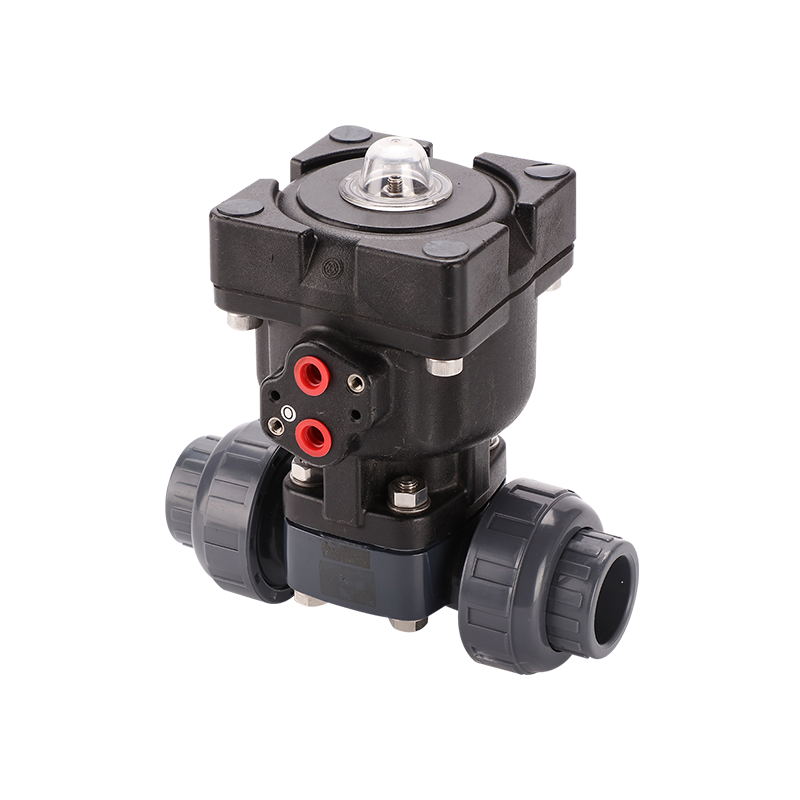 Pneumatic True Union Diaphragm Valve-Plastic Actuator