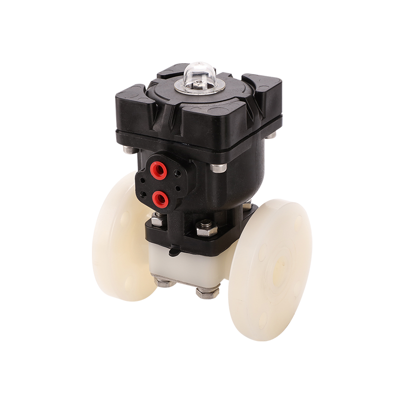 Pneumatic Flanged Diaphragm Valve-Plastic Actuator
