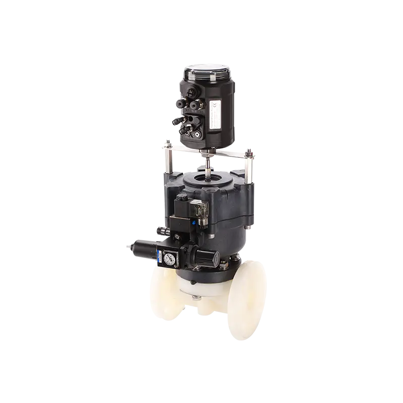 Pneumatic Flanged Diaphragm Valve-Plastic Actuator