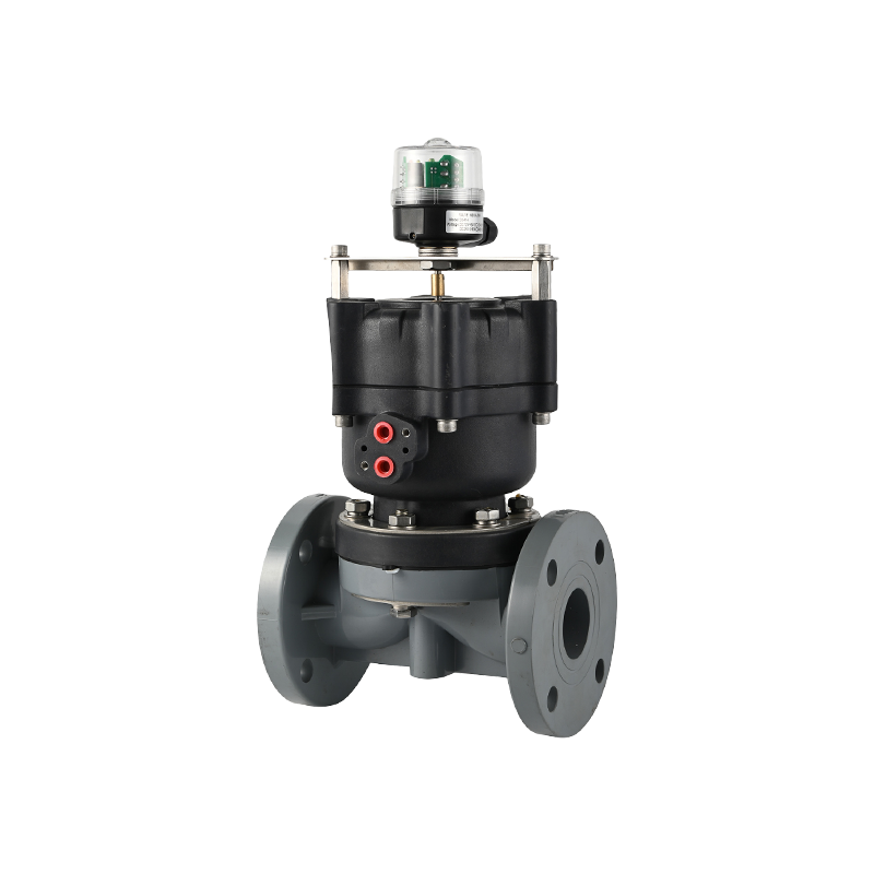 Pneumatic Flanged Diaphragm Valve-Plastic Actuator